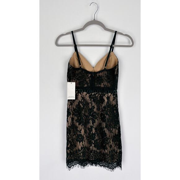 Tobi Womens After Dark Lace Floral Mini Dress Sleeveless Lined Size S Green NWT - Picture 9 of 16